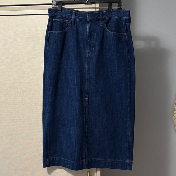 J. Crew Dresses & Skirts - JCrew high rise size 30 Dark Blue Denim Skirt